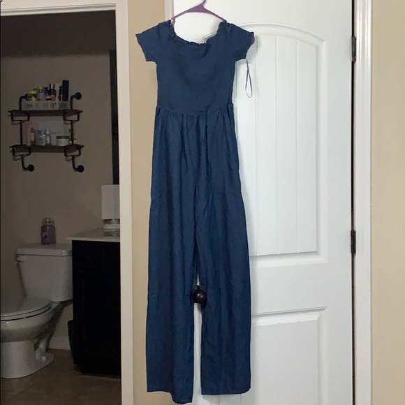 Blue Rain Pants - jumpsuit